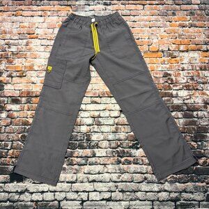 WonderWink Women's Sleek Cargo Scrub Pants with Elastic Waist - Gray - Size XS